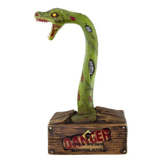 ANIMATED HALLOWEEN ZOMBIE SNAKE WITH LIGHTS & SOUND
