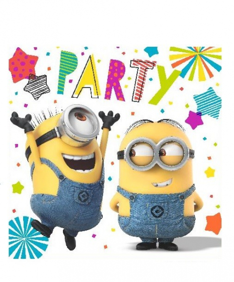 MINION PARTY LUNCH NAPKINS - PACK OF 20