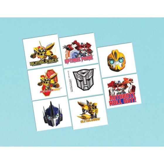 PARTY FAVOURS - TRANSFORMERS TATTOOS PACK OF 8