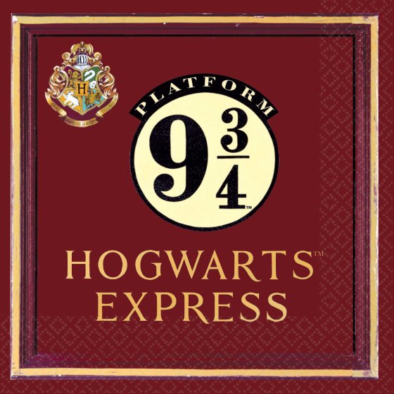 HARRY POTTER LUNCH NAPKINS - PACK OF 16