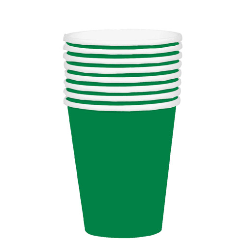 DISPOSABLE CUPS PAPER - FESTIVE GREEN 354ML - PACK OF 20