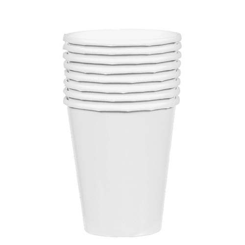 DISPOSABLE CUPS PAPER - FROSTY WHITE 354ML - PACK OF 20