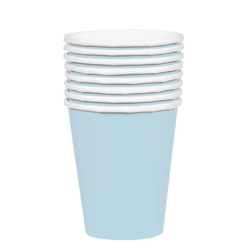 DISPOSABLE CUPS PAPER - PASTEL BLUE 354ML - PACK OF 20