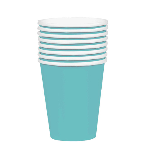 DISPOSABLE CUPS PAPER - ROBIN'S EGG BLUE 354ML - PACK OF 20