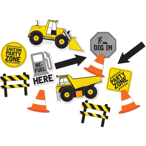 CONSTRUCTION CUT OUTS - PACK OF 13