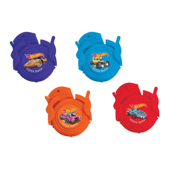 HOT WHEELS DISC SHOOTER PARTY FAVOURS - PACK OF 8
