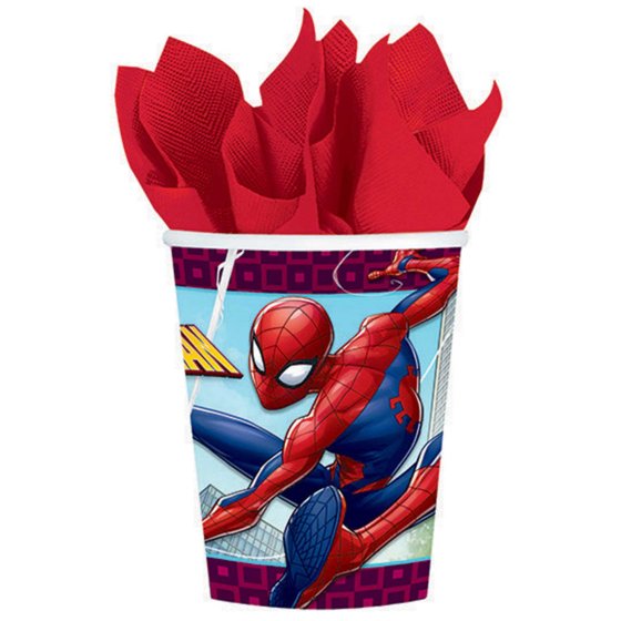 SPIDERMAN PARTY CUPS - PACK OF 8