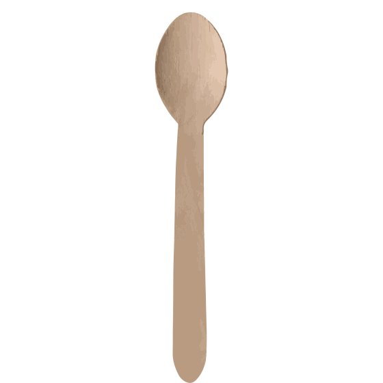 NATURAL ECO WOODEN SPOONS - PACK 20