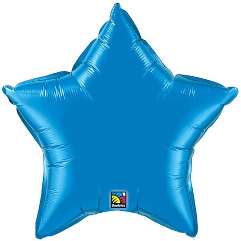 FOIL BALLOON STAR SHAPE - SAPPHIRE BLUE