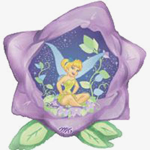 FOIL SUPER SHAPE BALLOON - DISNEY TINKERBELL ON LILY PAD