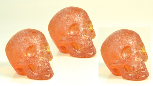 GLITTER SKULL CANDY BROWN - PACK OF 3
