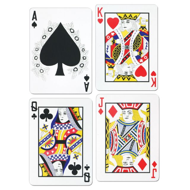 LARGE PLAYING CARDS - PACK OF 4