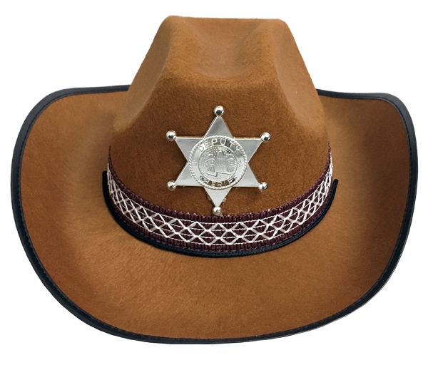 SHERIFF WESTERN COWBOY HAT - ADULT