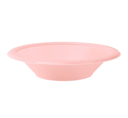 DISPOSABLE DESSERT OR SNACK BOWL PALE PINK - PACK OF 25