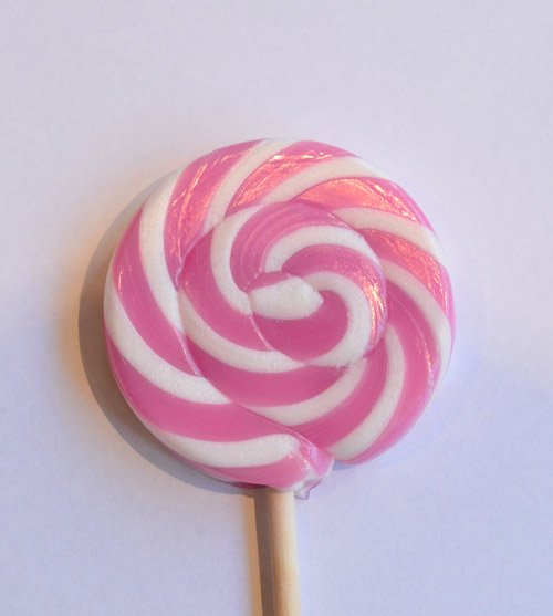 LOLLIPOPS SOFT PINK & WHITE - PACK OF 5