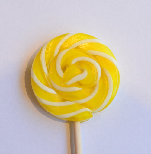 LOLLIPOPS YELLOW & WHITE - PACK OF 5