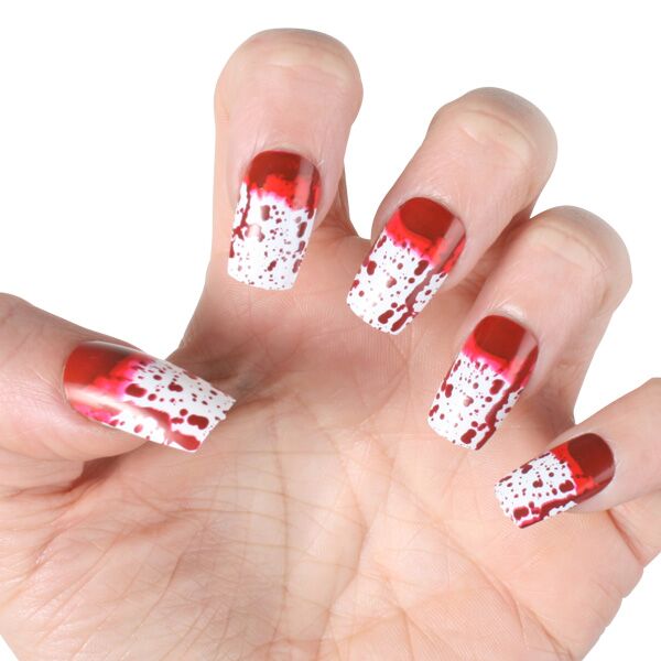 FREAKY FINGERS BLOODY SPATTERED NAIL SET