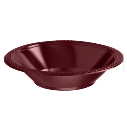 DISPOSABLE DESSERT OR SNACK BOWL BURGUNDY/MAROON - PACK OF 25