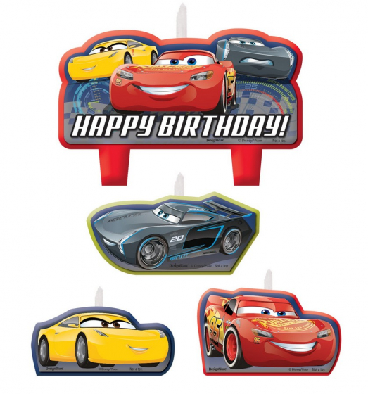 CARS 3 - CANDLE SET OF 4