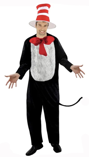 CAT IN THE HAT UNISEX COSTUME FOR ADULTS