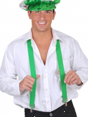 GREEN BRACES/SUSPENDERS FOR ST PATRICK'S DAY