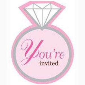 bridal shower invitations pack of 8