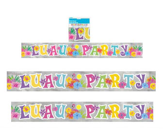 LUAU PARTY BANNER