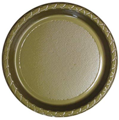 DISPOSABLE DINNER PLATE - GOLD PACK OF 25