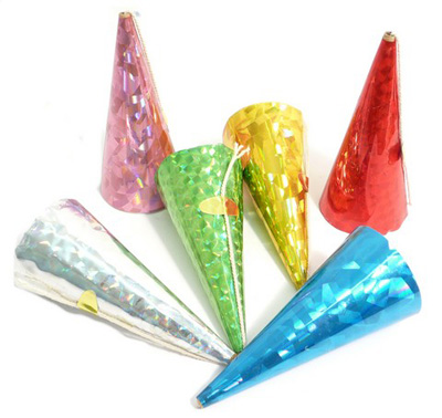 PARTY POPPERS - PRISMATIC PACK 10