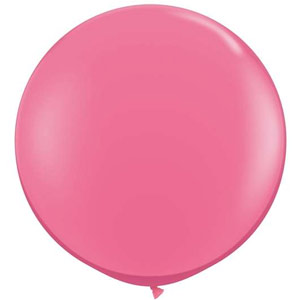 BALLOONS LATEX - FASHION TONE ROSE 3' ROUND - 2 PACK