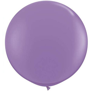 BALLOONS LATEX - FASHION TONE SPRING LILAC 3' ROUND - 2 PACK