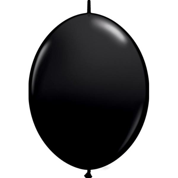 BALLOONS LATEX - QUICK LINK FASHION TONE ONYX BLACK PACK OF 50