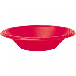 DISPOSABLE DESSERT OR SNACK BOWL RED - PACK OF 25