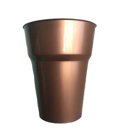 DISPOSABLE CUPS - ROSE GOLD PACK 25