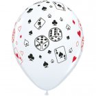 BALLOONS LATEX - CARDS & DICE PACK 25