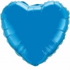 FOIL BALLOON HEART SHAPED - SAPPHIRE BLUE