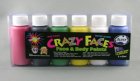 FACE PAINT PRIMARY ASSORTED COLOURS 60ML - PACK 6