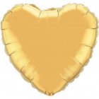 FOIL BALLOON HEART SHAPED - GOLD
