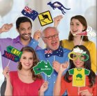 SELFIE PHOTO BOOTH PROPS - AUSTRALIAN PACK OF 13
