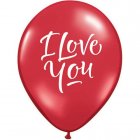 BALLOONS LATEX - I LOVE YOU SCRIPT PACK OF 25