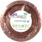 DISPOSABLE DINNER PLATE - ROSE GOLD BULK PACK OF 80