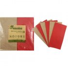 NATURAL KRAFT & RED GT FOLD LUNCH NAPKINS BOX OF 200