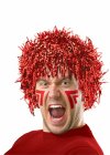 TINSEL WIG - RED