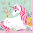 MAGICAL UNICORN COCKTAIL NAPKINS - PACK OF 16