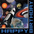 SPACE BLAST HAPPY BIRTHDAY LUNCH NAPKINS - PACK OF 16