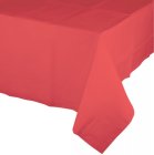 DISPOSABLE TABLECOVER - RECTANGULAR CORAL PLASTIC/TISSUE