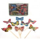 BUTTERFLY FOOD PICKS - BOX OF 50