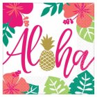 ALOHA SUMMER LUNCH NAPKINS - PACK OF 16