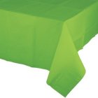 DISPOSABLE TABLECOVER - RECTANGULAR LIME GREEN PLASTIC/TISSUE