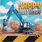 BIG DIG CONSTRUCTION 'HAPPY BIRTHDAY' LUNCH NAPKINS - PACK OF 16